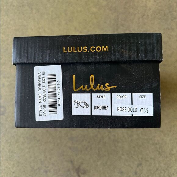 New Lulus Dorothea Rose Gold Crinkle Knotted Bow Heels - Picture 7 of 7